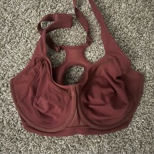 Women's Burgundy Sports Bra